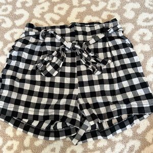 boutique checkered shorts